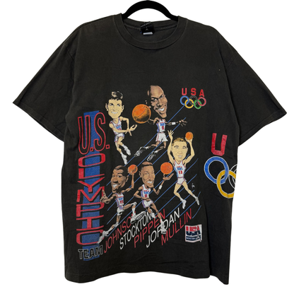 1992 Olympic Basketball Dream Team NBA T-Shirt Sz M (B2814)
