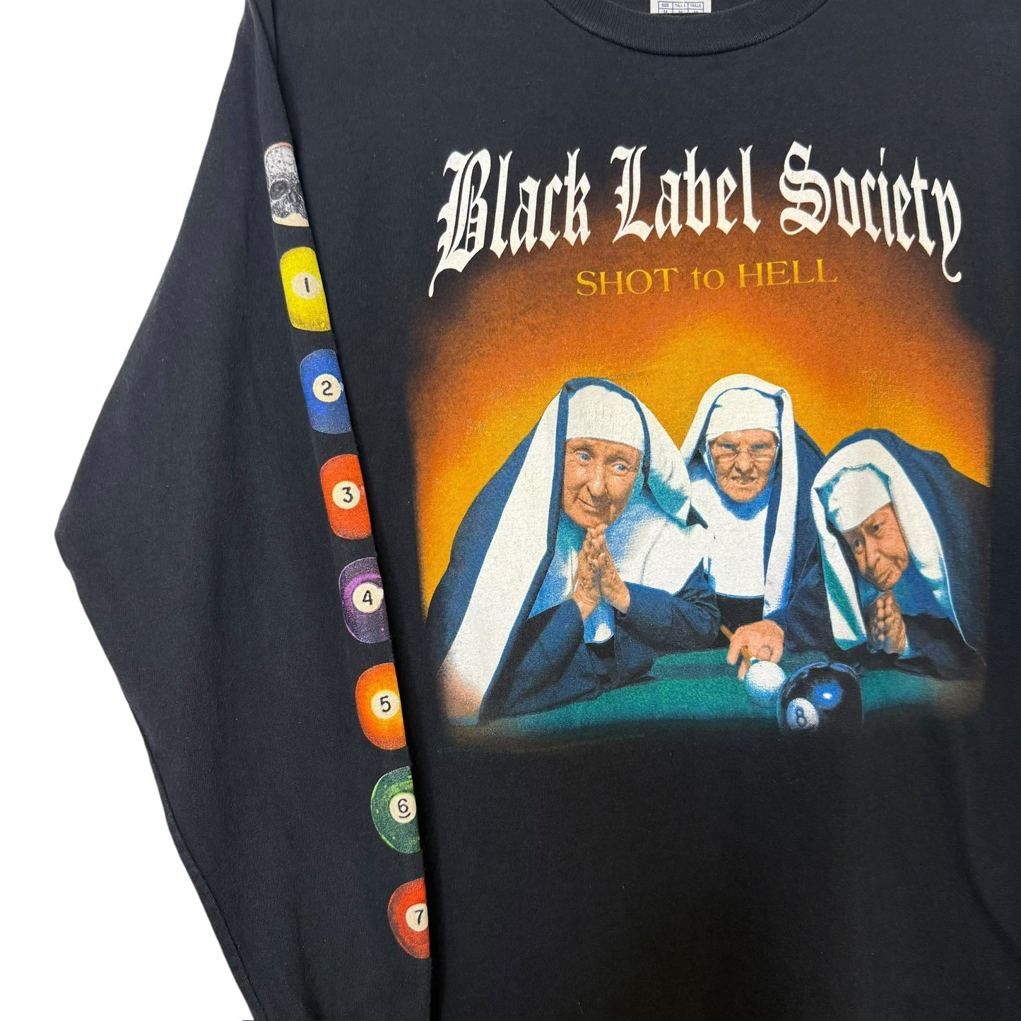 2000s Black Label Societv Shot To Hell Long Sleeve Sz M (B1307)