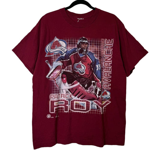 90's Patrick Roy Colarado Avalanche NHL T-shirt Sz XL (B1651)
