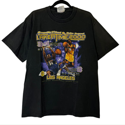 90's LA Lakers Kobe Bryant NBA T-Shirt Sz L (B2577)