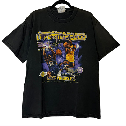 90's LA Lakers Kobe Bryant NBA T-Shirt Sz L (B2577)