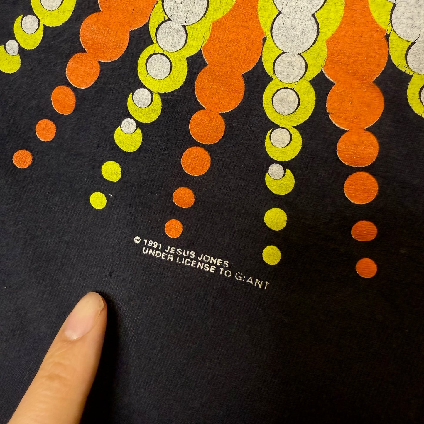 1991 Jesus Jones Tour T-Shirt Sz L (B657)