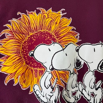 90s Peanuts Snoopy Sunflower Crewneck Sz XL (B2101)