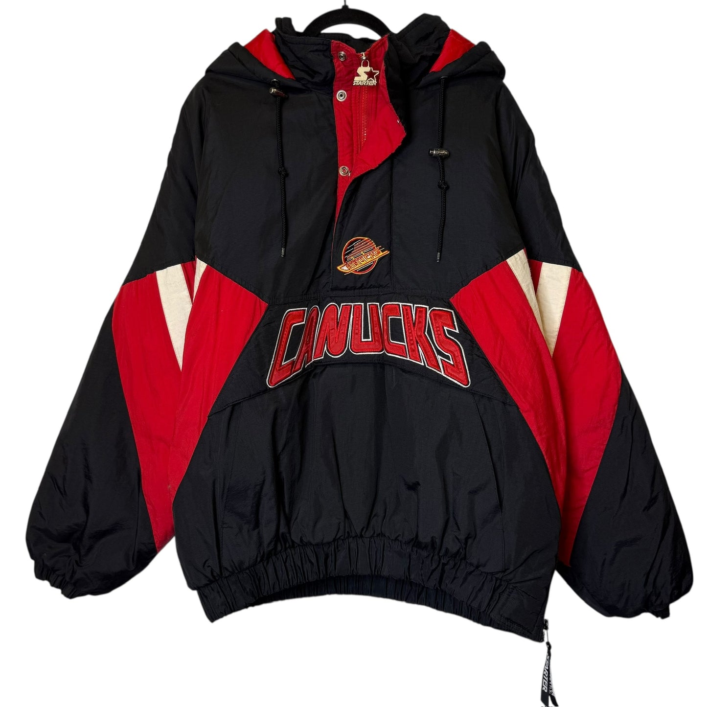 90s Vancouver Canucks Flying Skate Starter Jacket Sz XL