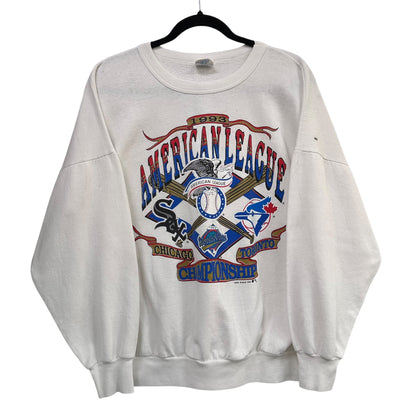 1993 Blue Jays vs White Sox MLB Crewneck Sz L (A3507)