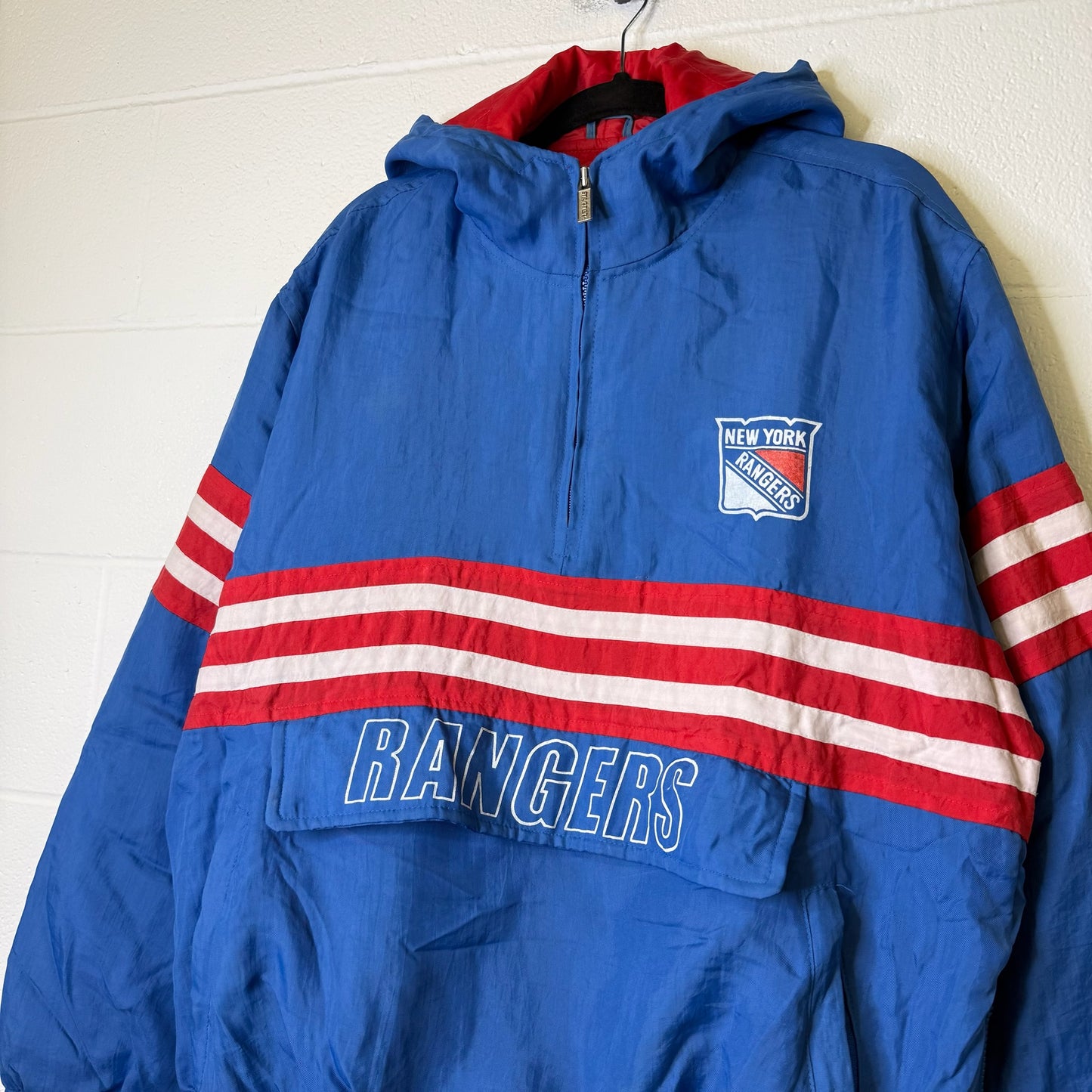 90s Texas Rangers MLB Starter Jacket Sz L (B2358)