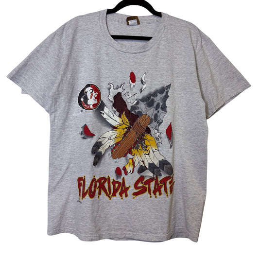 90s Florida State FSU Nutmeg Breakthrough T-shirt Sz L (B2523)
