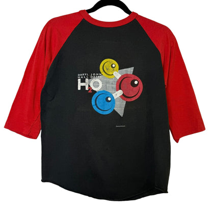 1983 Daryl Hall & John Oates Tour Raglan Shirt Sz M (B2296)