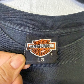 1991 Harley Davidson Billings Montana T-Shirt Sz L (B1410)