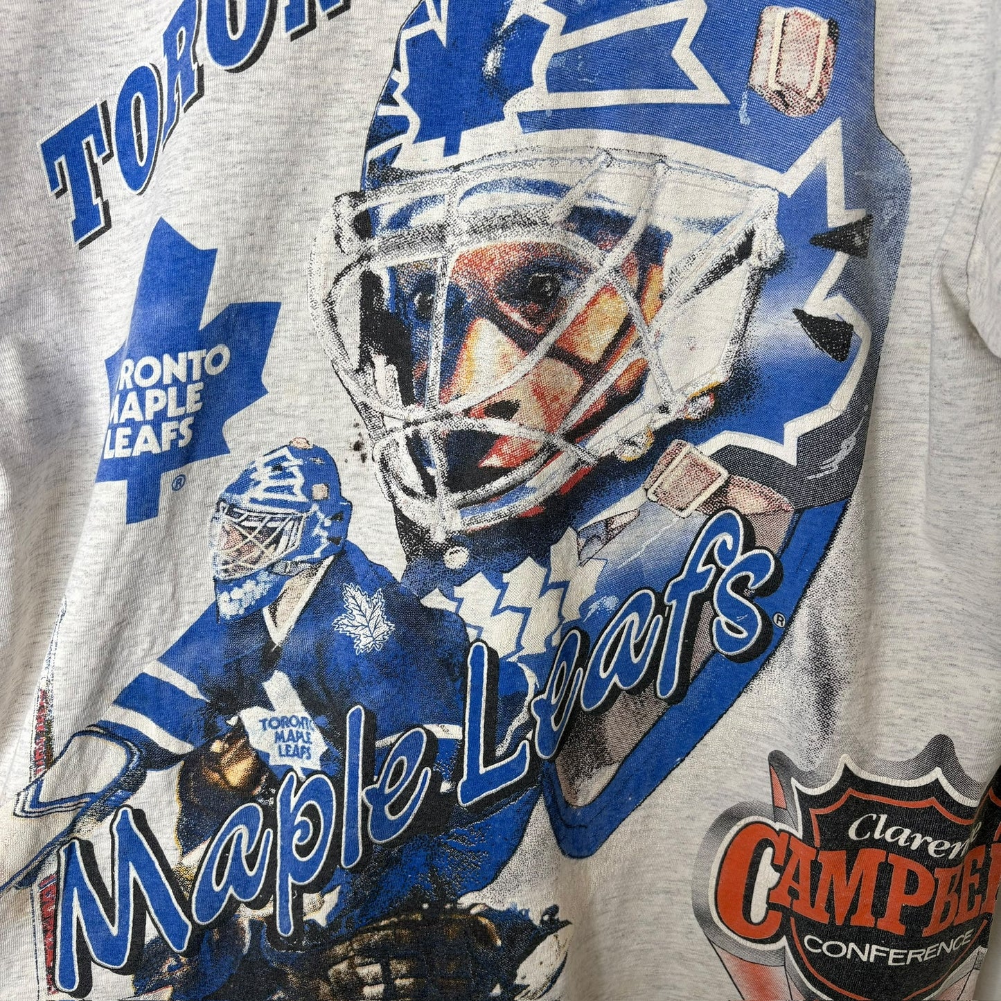 1992 Toronto Maple Leafs AOP T-shirt Sz XL (A7298)