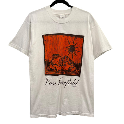 90s Van Garfield Art Cartoon T-Shirt Sz M (B1181)