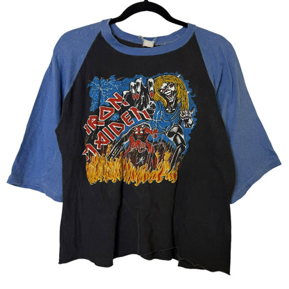 80s Iron Maiden Beast Raglan Shirt (B381)
