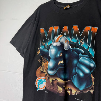 1994 Miami Dolphins Nutmeg NFL Breakthrough T-Shirt Sz L