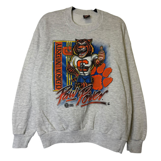 90's Clemson Tigers Crewneck Sz L (B1919)