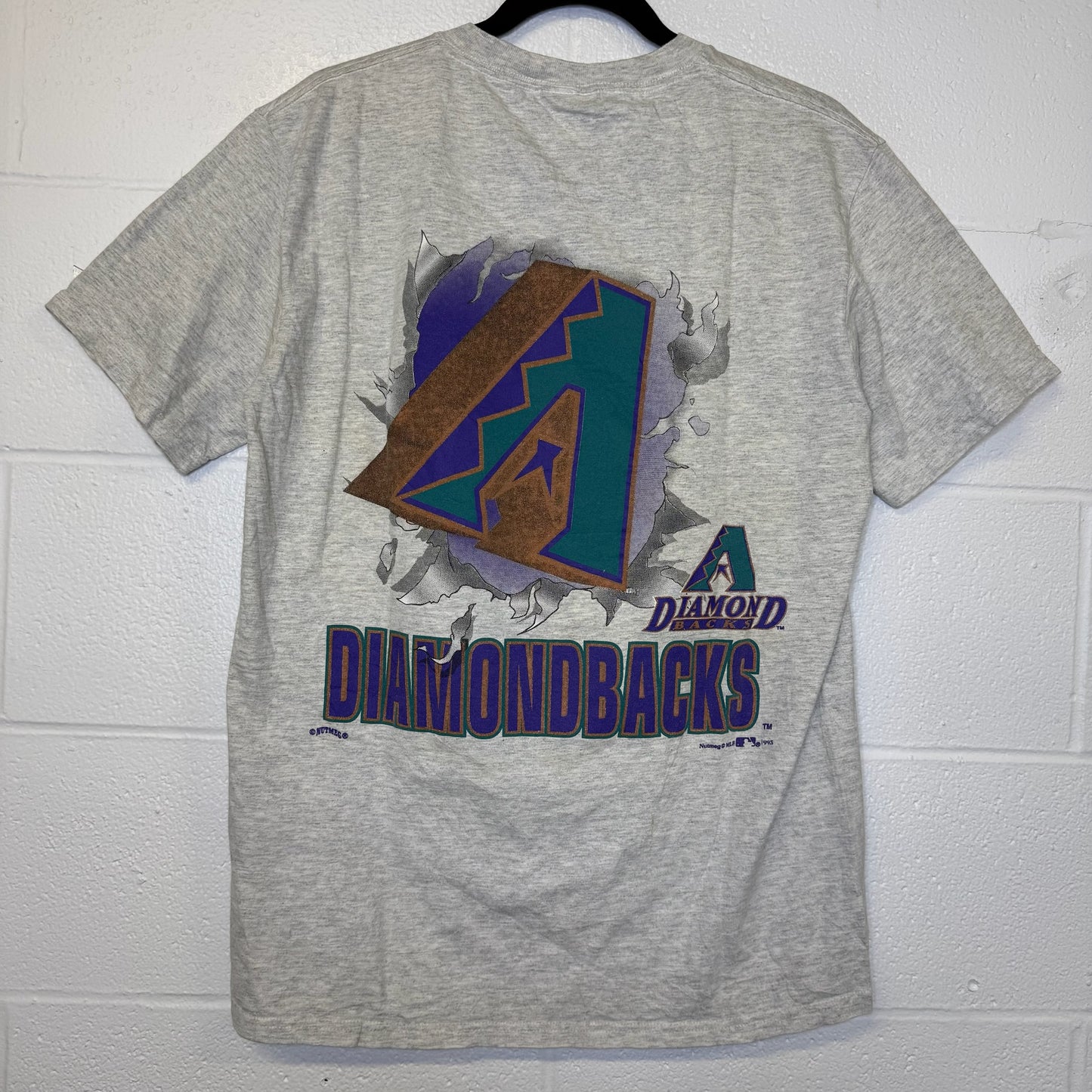 1995 Arizona Diamondbacks MLB Nutmeg Breakthrough T-Shirt Sz M (B2848)