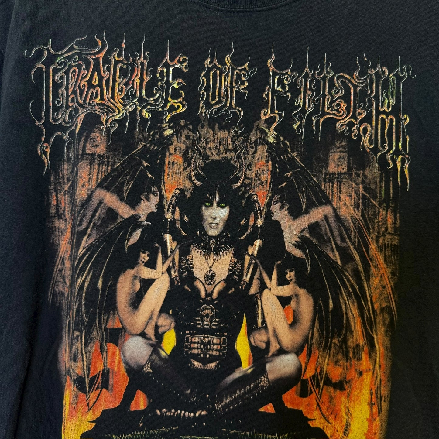 2001 Cradle of Filth Nightmare Coming T-Shirt Sz L