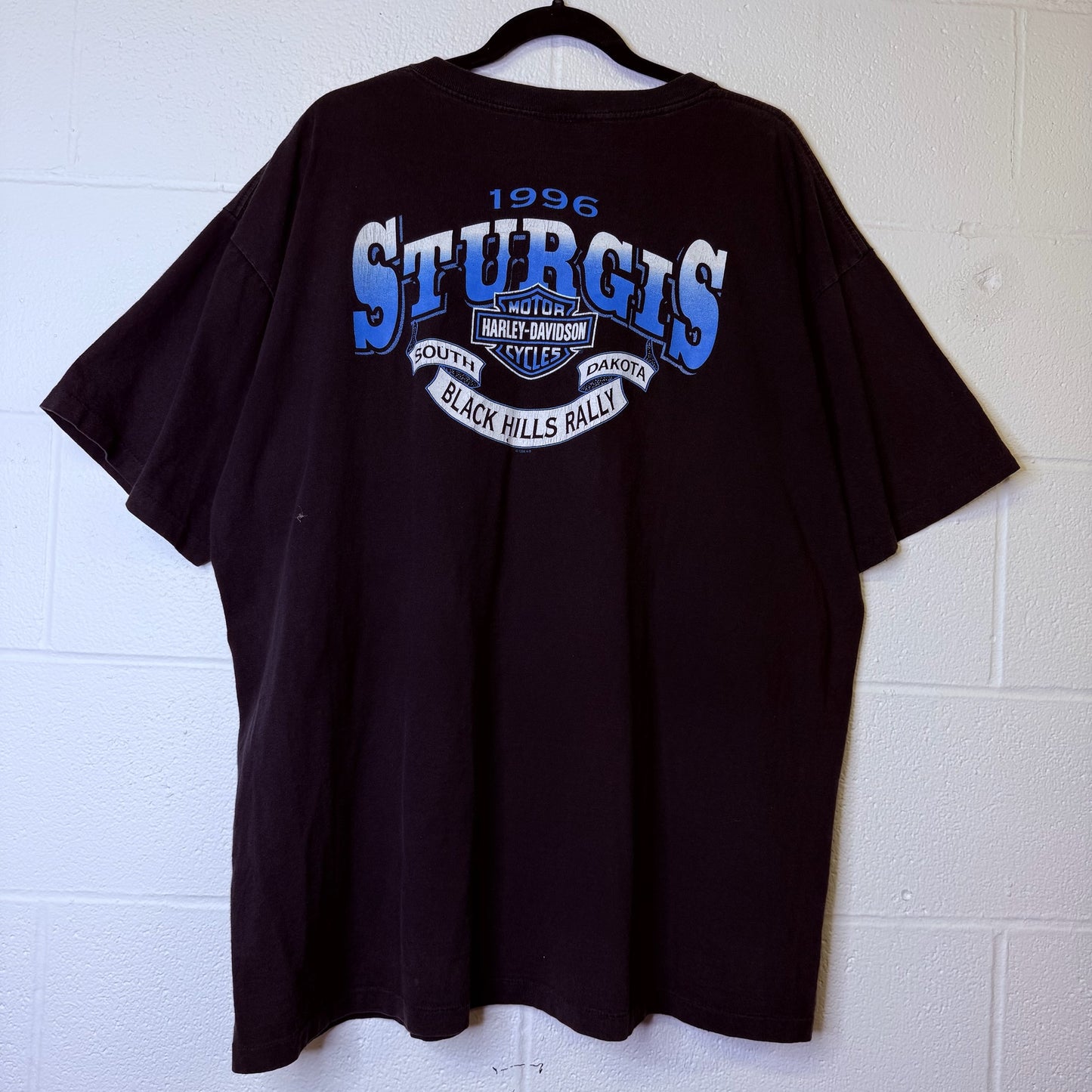1996 Sturgis Black Hills Rally T-Shirt Sz XXL (B1992)