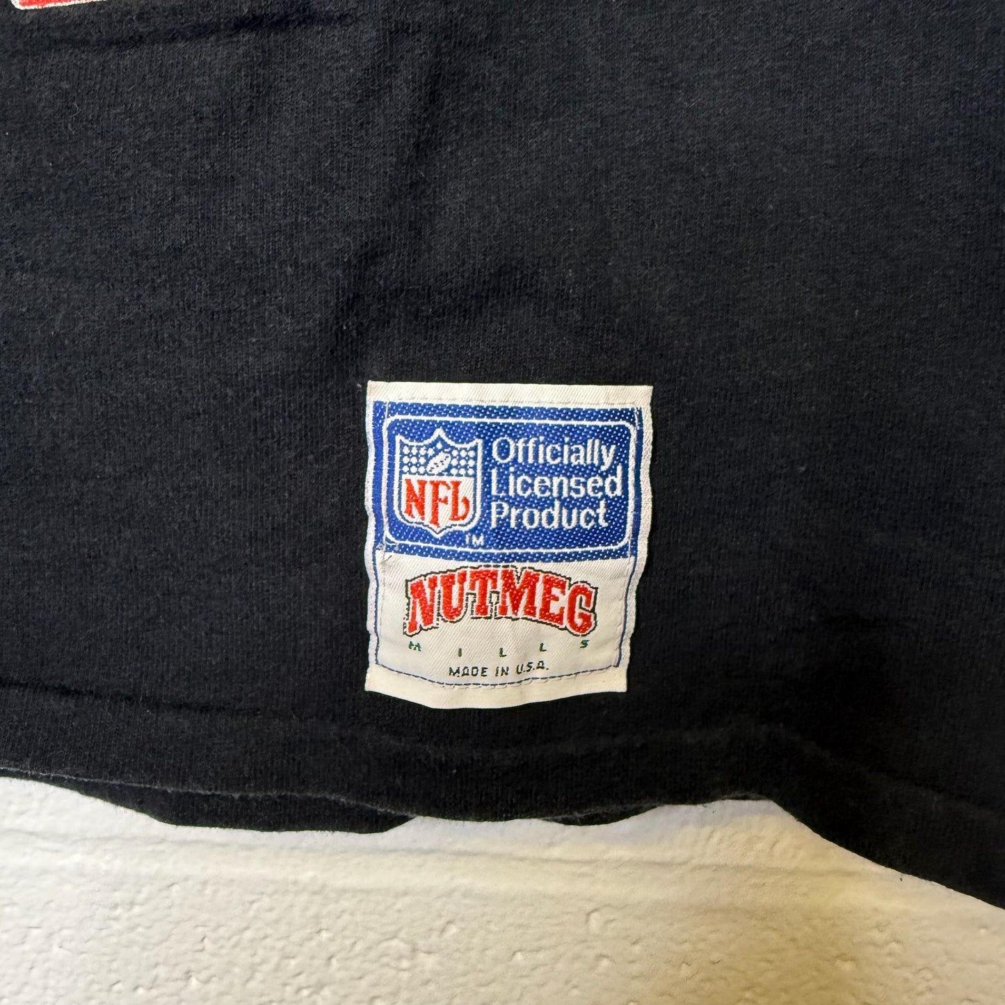 90’s Lawrence Taylor Player Card Nutmeg NFL New York Giants T-shirt Sz L (B1733)