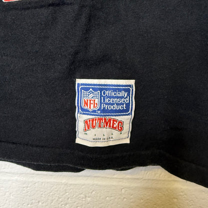 90’s Lawrence Taylor Player Card Nutmeg NFL New York Giants T-shirt Sz L (B1733)