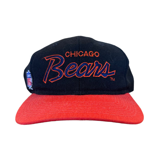 90s Chicago Bears Double Line Script Sports Specialties SnapBack Hat