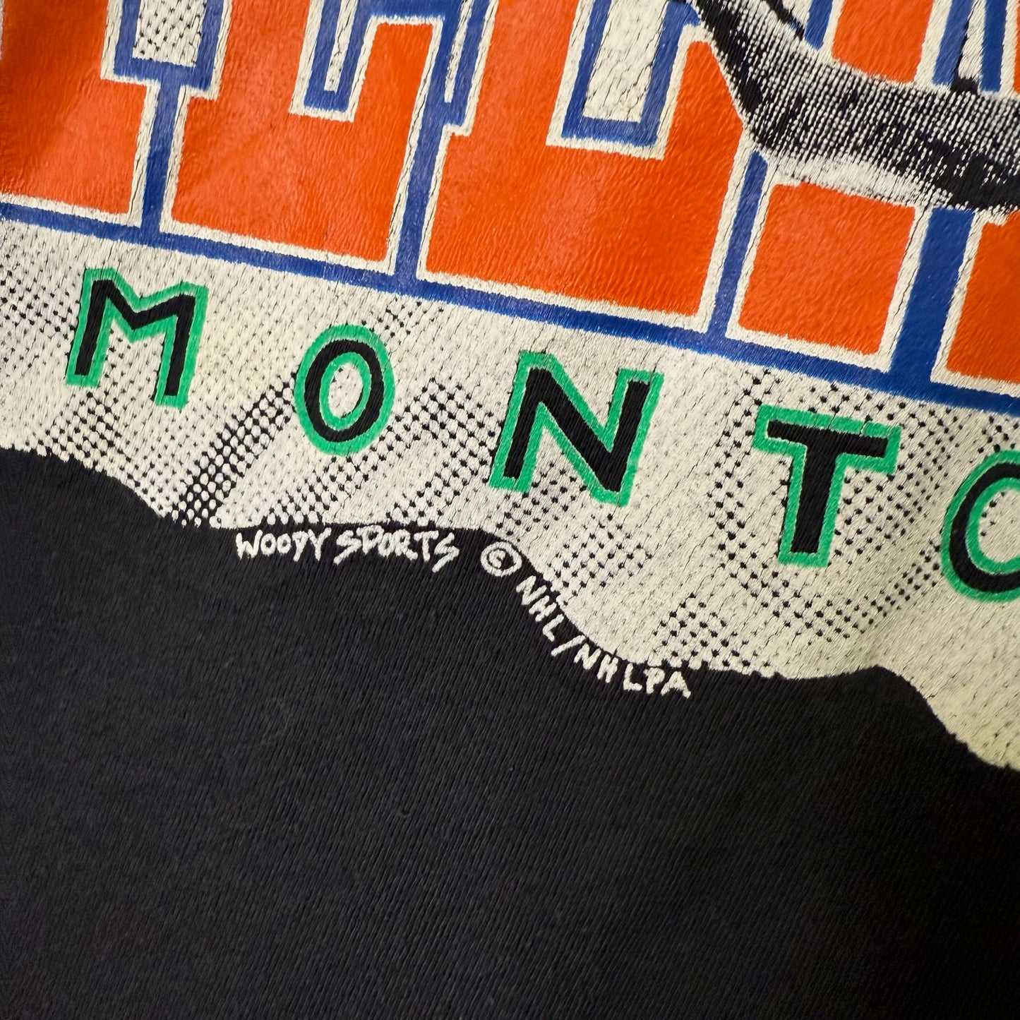 90's Edmonton Oilers Mark Messier NHL  T-shirt Sz XL (B686)