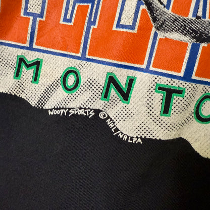 90's Edmonton Oilers Mark Messier NHL  T-shirt Sz XL (B686)