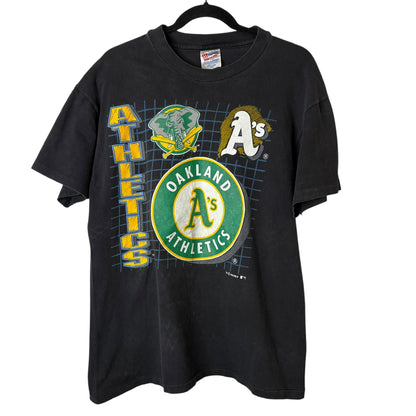 1992 Oakland Athletics T-shirt Sz L (A7273)