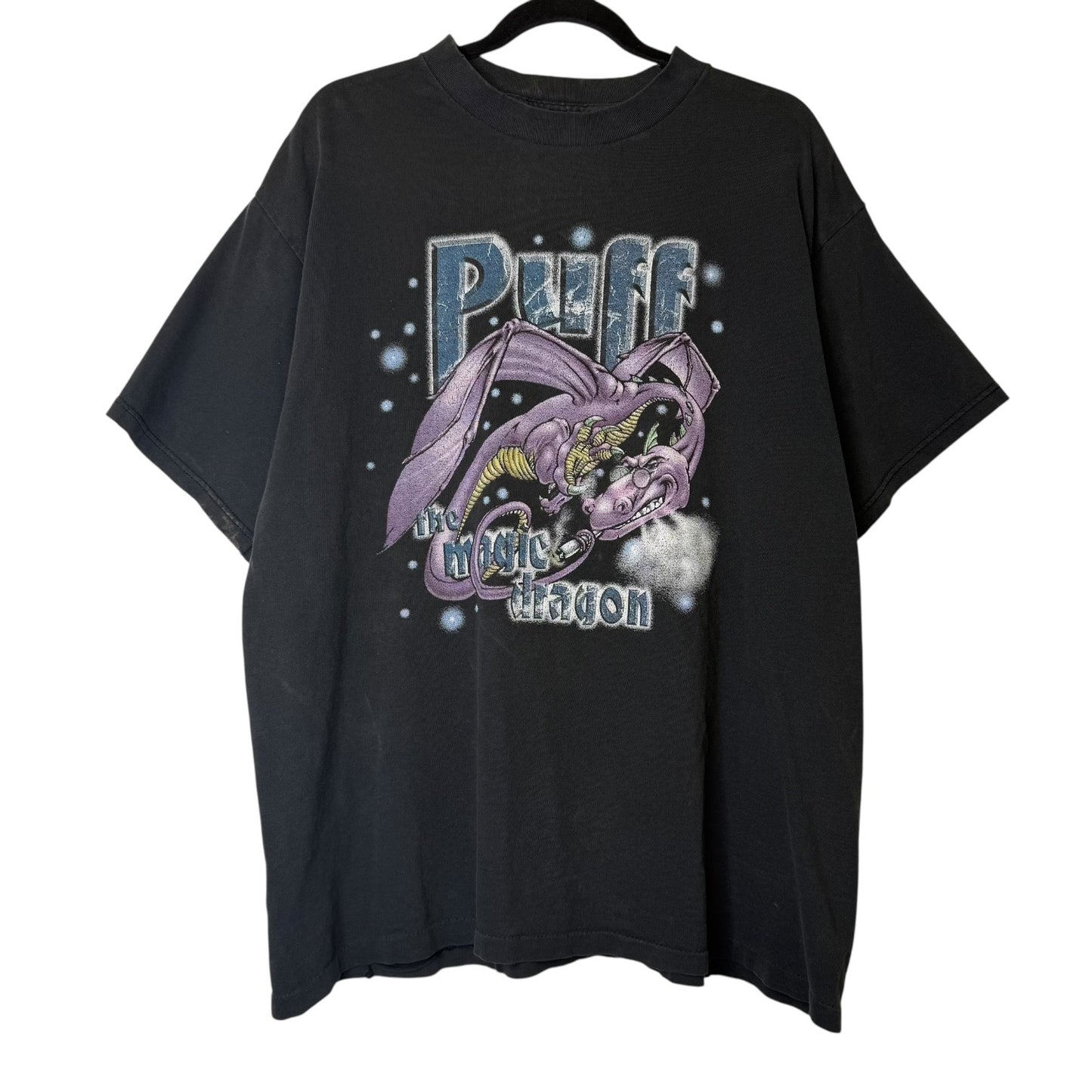 90s Puff The Magic Dragon Weed 420 Parody T-Shirt Sz XL