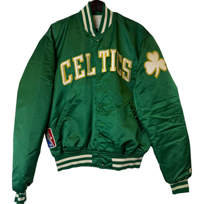 90s Boston Celtics NBA Satin Starter Jacket Sz L