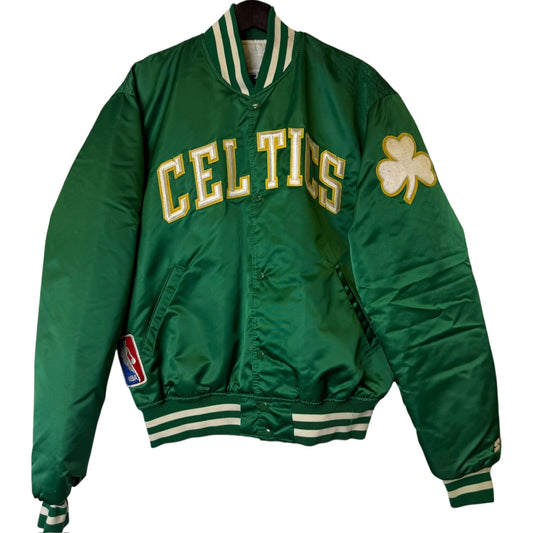 90s Boston Celtics NBA Satin Starter Jacket Sz L