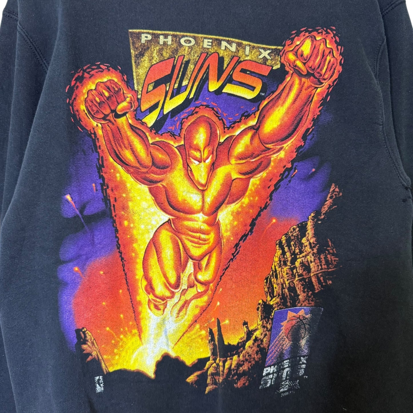 90s Phoenix Suns Salem Superhero Crewneck Sz M