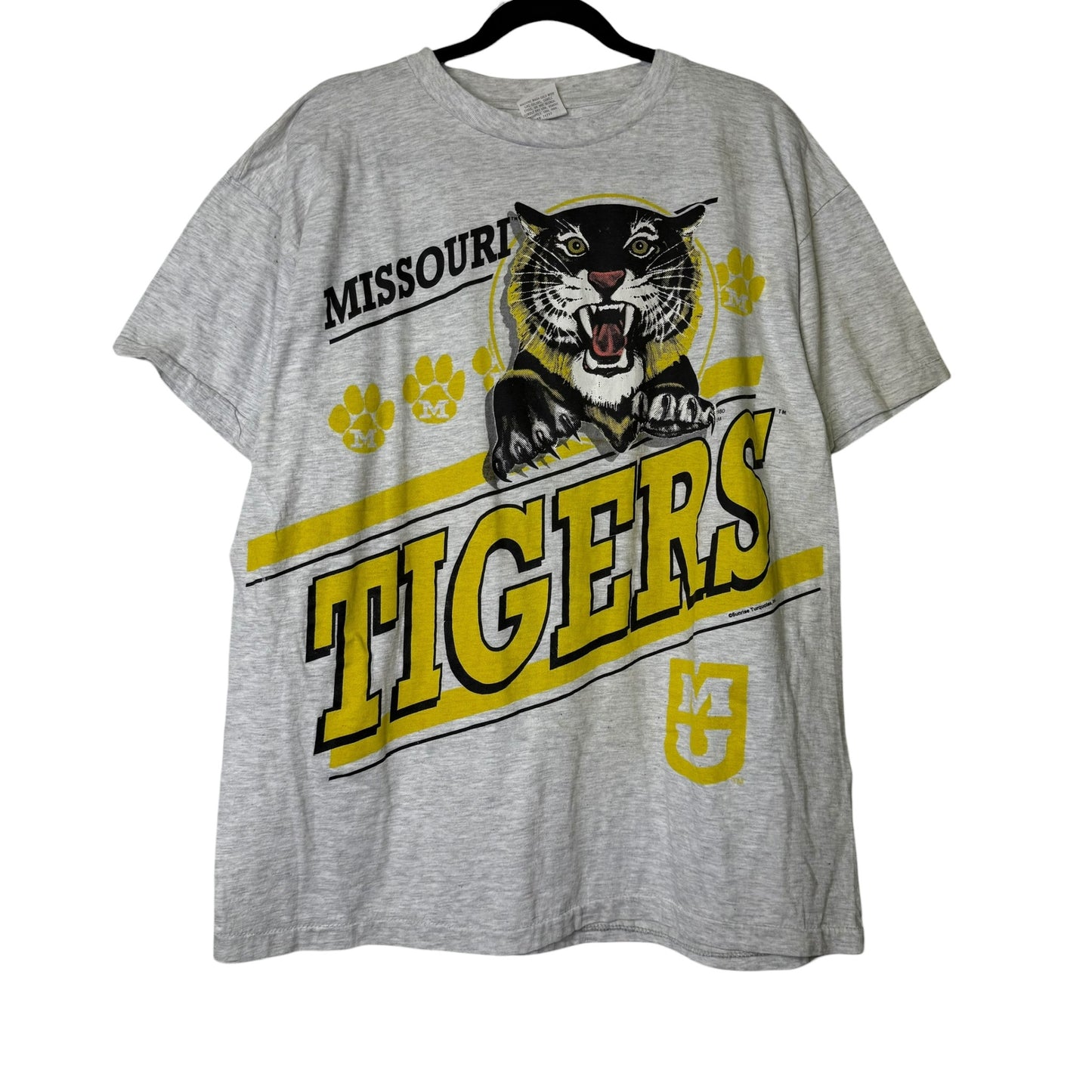 90's Missouri Tigers NCAA T-shirt Sz 2XL (B1676)