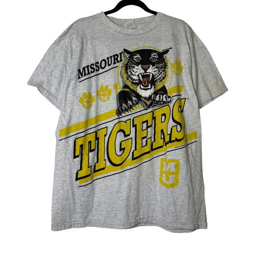 90's Missouri Tigers NCAA T-shirt Sz 2XL (B1676)