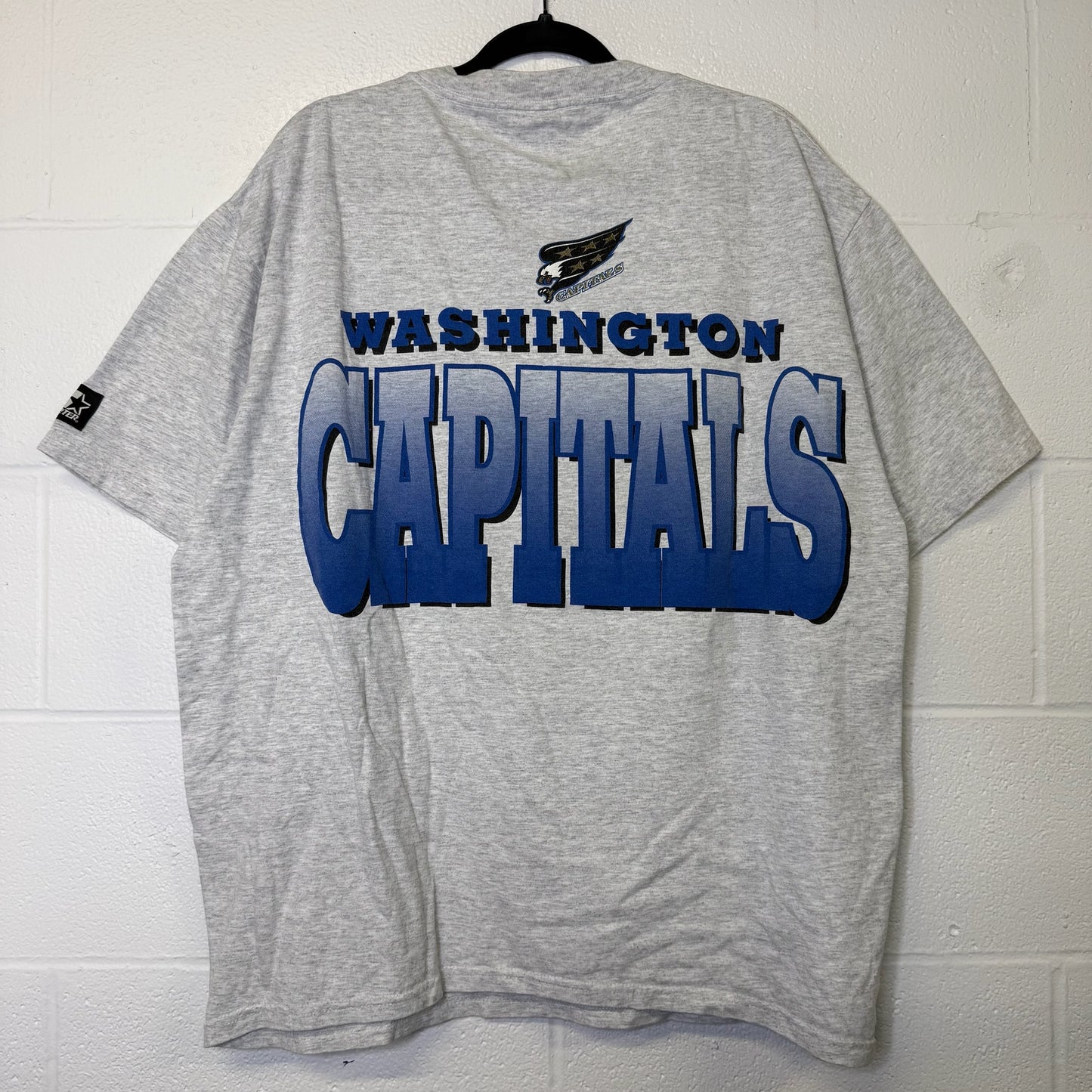 90s Washington Capitals NHL Starter T-shirt Sz XL (B2912)
