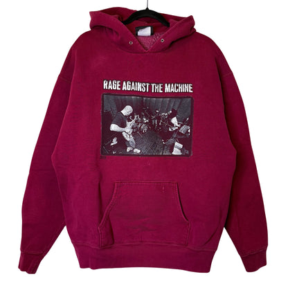 90s Rage Against The Machine Band Hoodie Sz XL
