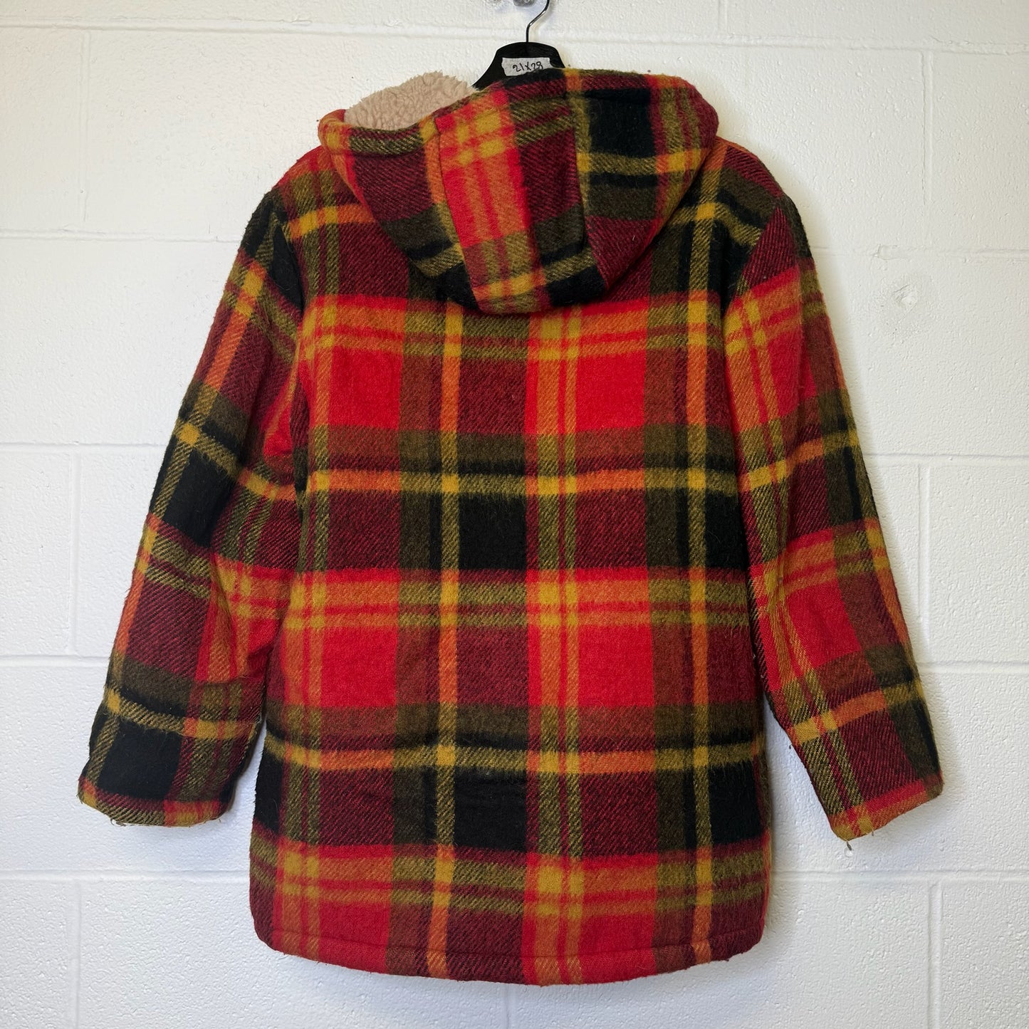 70's Plaid Canadian Made Jacket Sz M (B1778)