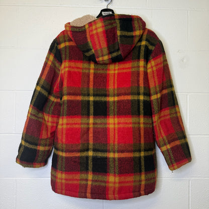 70's Plaid Canadian Made Jacket Sz M (B1778)