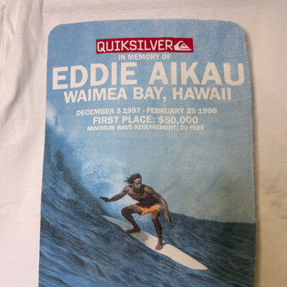 90s Quiksilver Eddie Aikau "The Eddie" Surf T-shirt Sz S (B2920)