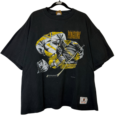 90s Pittsburgh Penguins NHL Nutmeg T-Shirt Sz XL (B2861)