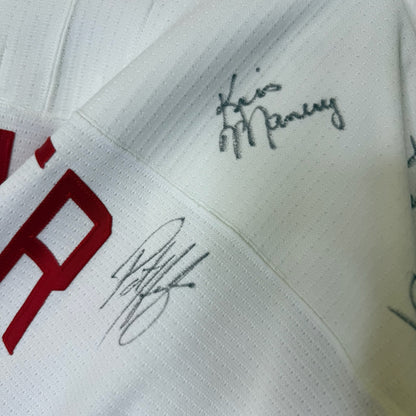 90s Detroit Red Wings CCM Jersey Signed Sz XL (Hextall)