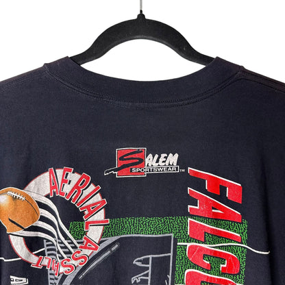 1992 Atlanta Falcons Salem All Over Print T-Shirt Sz 2XL (A4749)