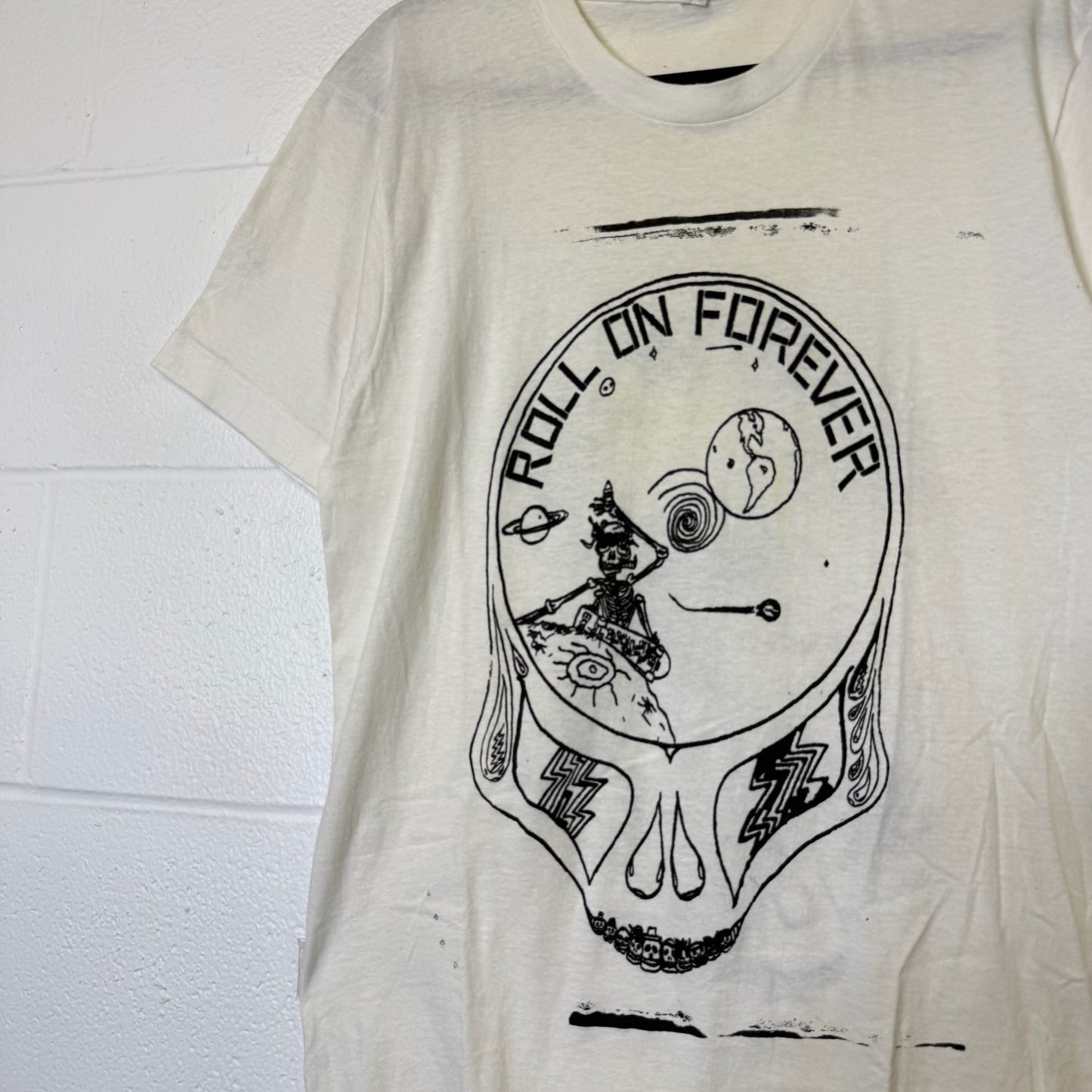 90s Roll on Forever T-Shirt Sz L (B2494)
