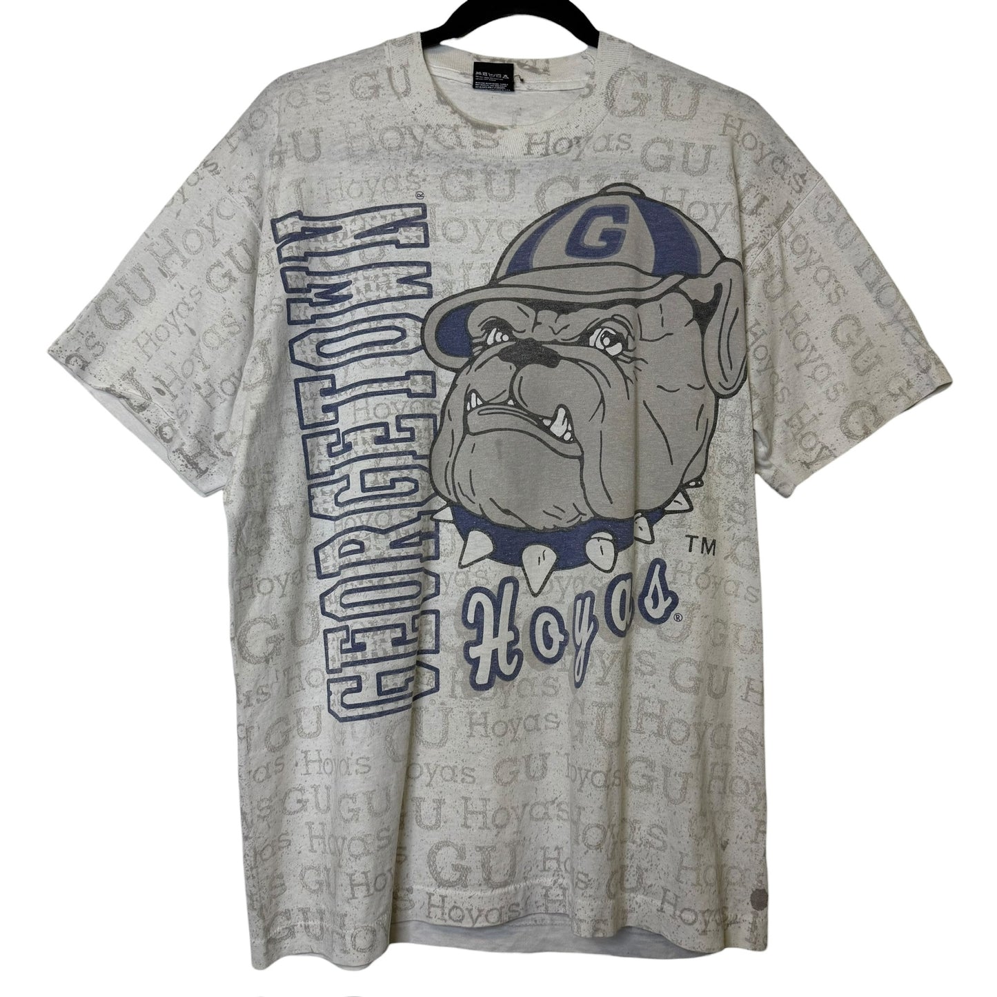 90's Georgetown Hoyas NCAA AOP T-Shirt Sz XL (B2166)