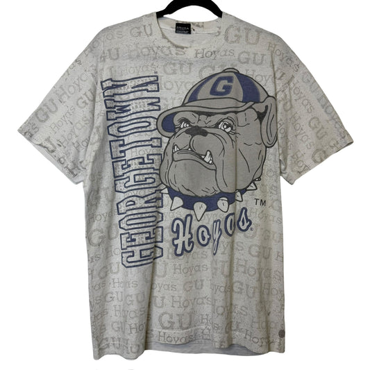 90's Georgetown Hoyas NCAA AOP T-Shirt Sz XL (B2166)