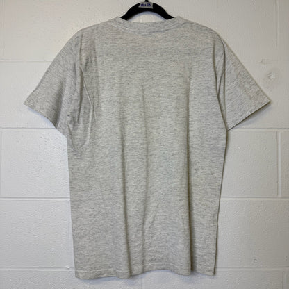 1990 Boston Celtics Larry Bird Salem Stamp NBA T-Shirt Sz L (B2203)