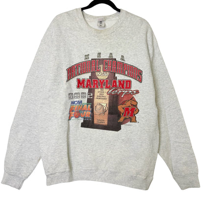 2002 NCAA Final Four Basketball Crewneck Sz L (B2319)