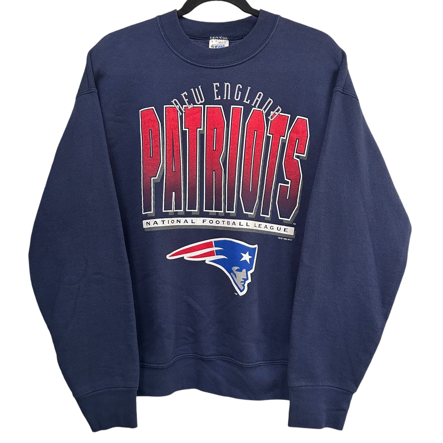 90s New England Patriots Crewneck NFL Sz L (A3490)