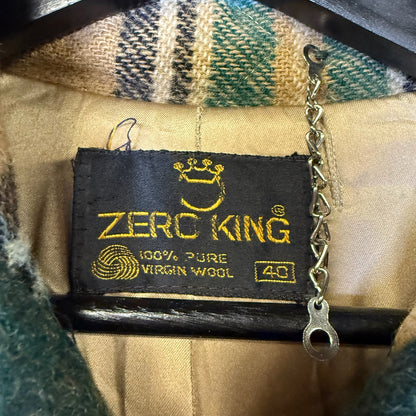 Vtg Duffle Coat by Zero King Jacket Sz M (B1779) Virgin Wool