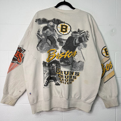 1992 Boston Bruins Bulletin Athletics NHL Crewneck