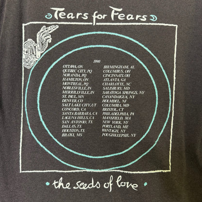 1990 Tears for Fears Tour T-Shirt Sz M (B610)